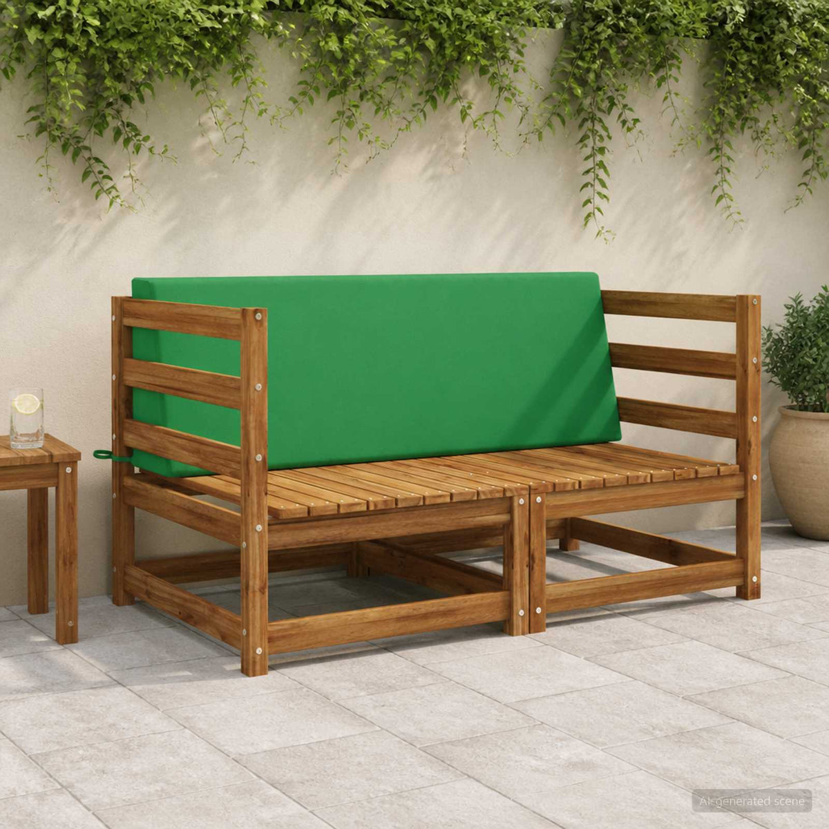 Rugkussen SOEST 100% Polyester Groen 120 x 20 x 40 cm