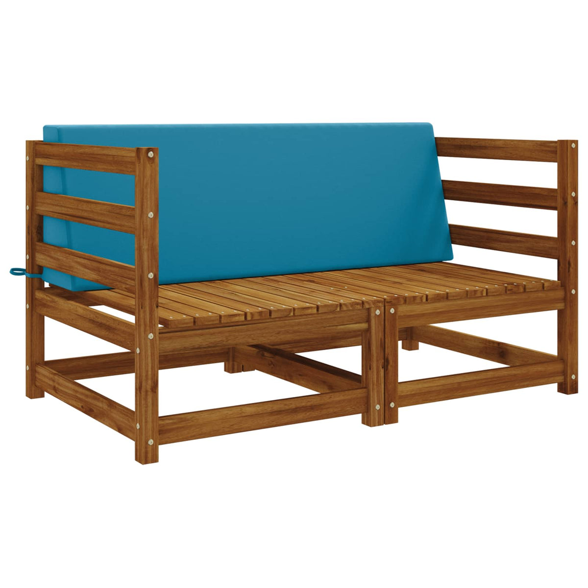 Rugkussen SOEST 100% Polyester lichtblauw 120 x 20 x 40 cm