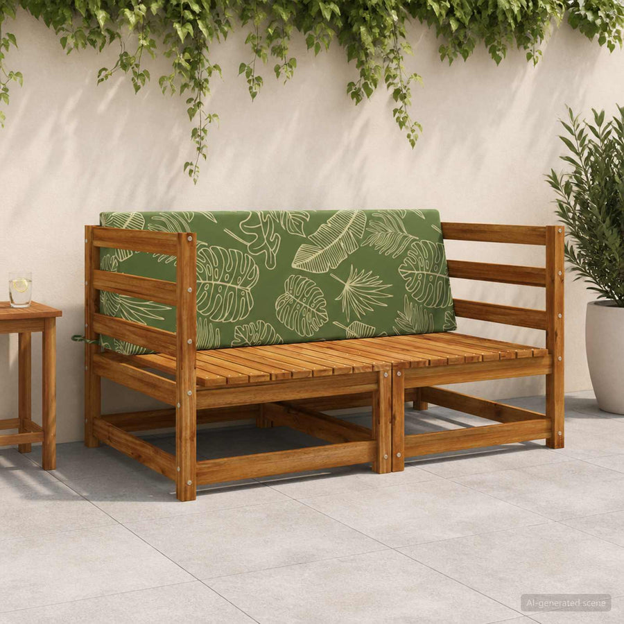 Rugkussen SOEST 100% Polyester Bladontwerp 120 x 20 x 40 cm