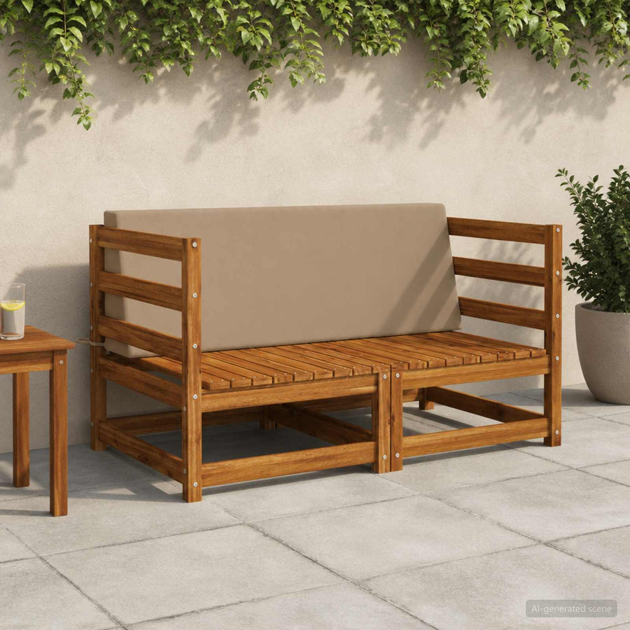 Rugkussen SOEST 100% Polyester Taupe 120 x 20 x 40 cm