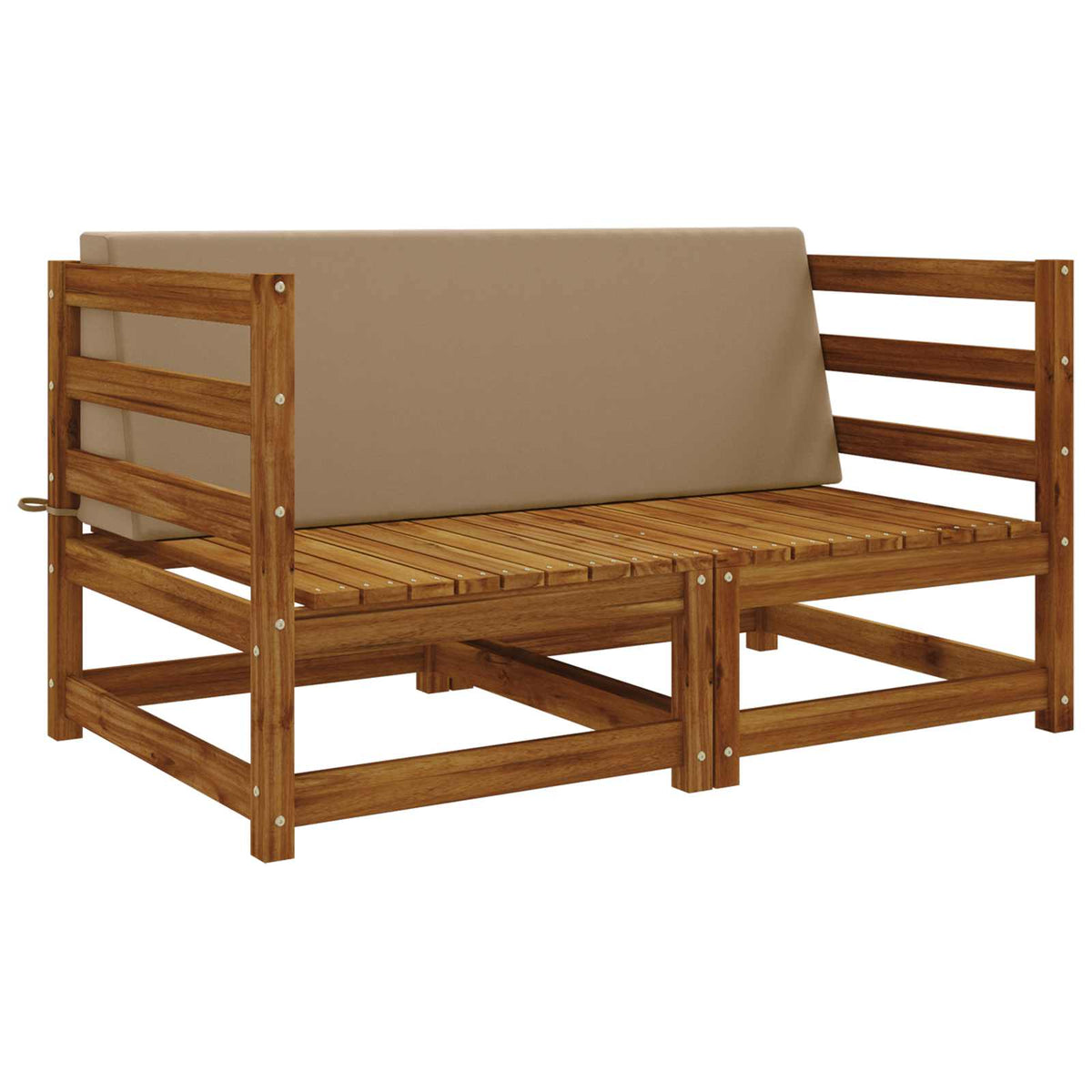 Rugkussen SOEST 100% Polyester Taupe 120 x 20 x 40 cm