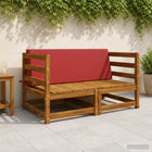 Rugkussen wijnrood 120x20x40 cm polyester