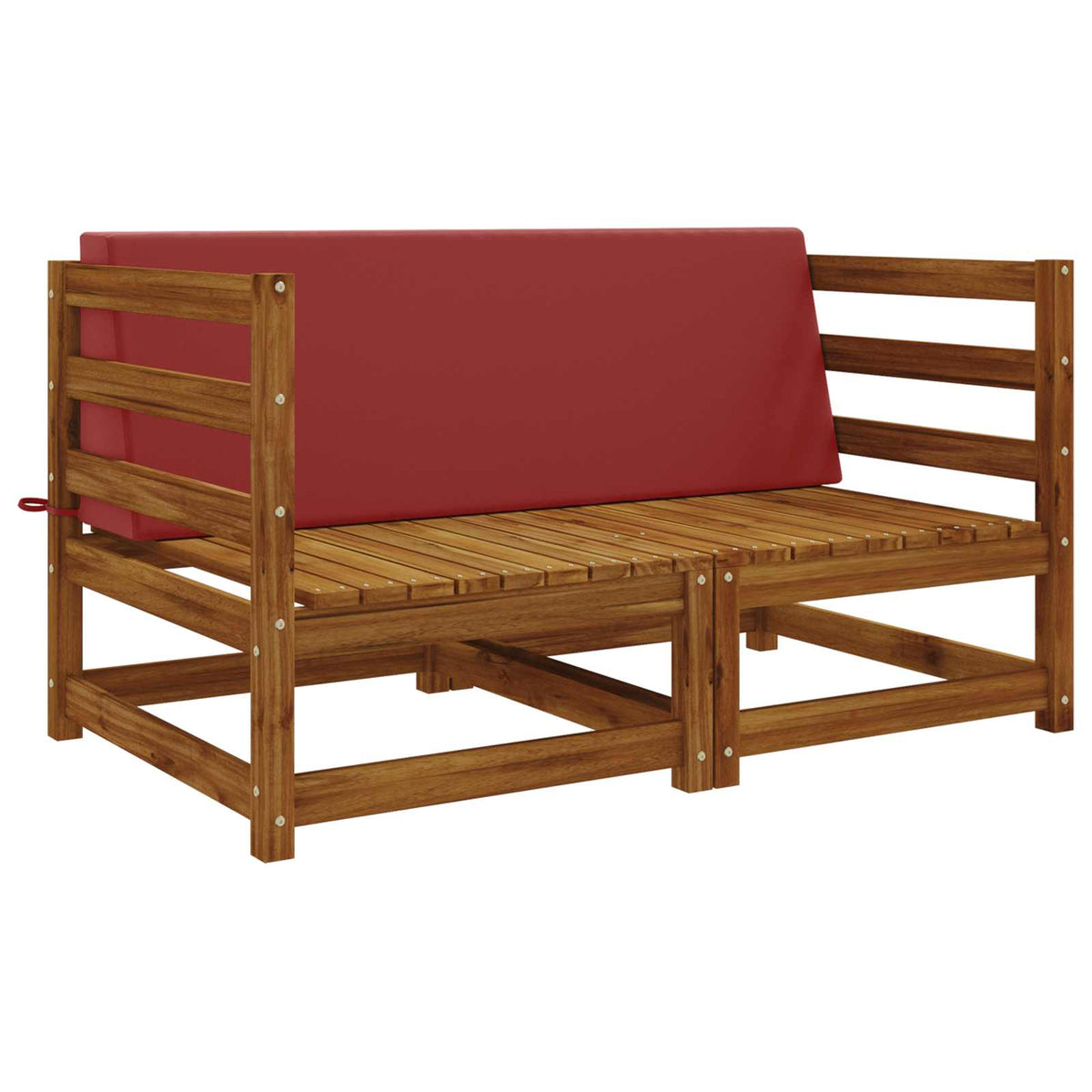 Rugkussen SOEST 100% Polyester Wijnrood 120 x 20 x 40 cm