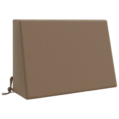 Rugkussen SOEST 100% Polyester Taupe 60 x 20 x 40 cm