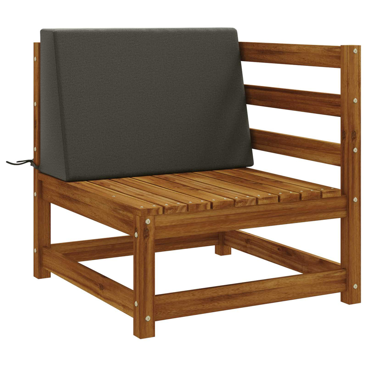 Rugkussen SOEST 100% Polyester Antraciet 60 x 20 x 40 cm