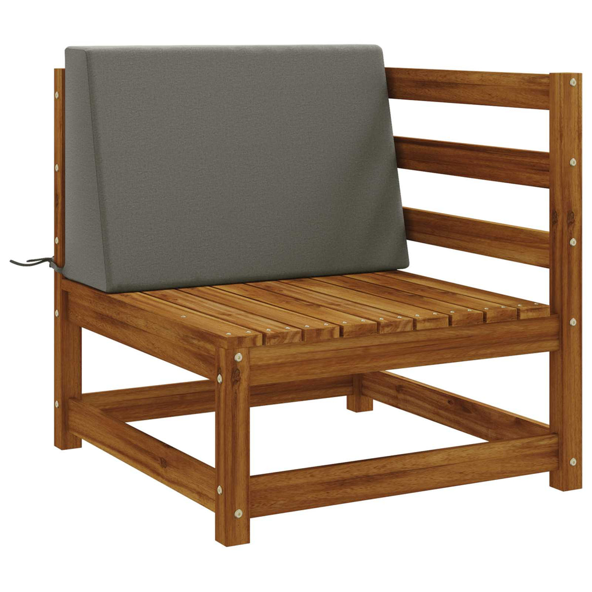 Rugkussen SOEST 100% Polyester Grijs 60 x 20 x 40 cm