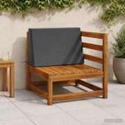 Rugkussen 60x20x40 cm polyester antraciet