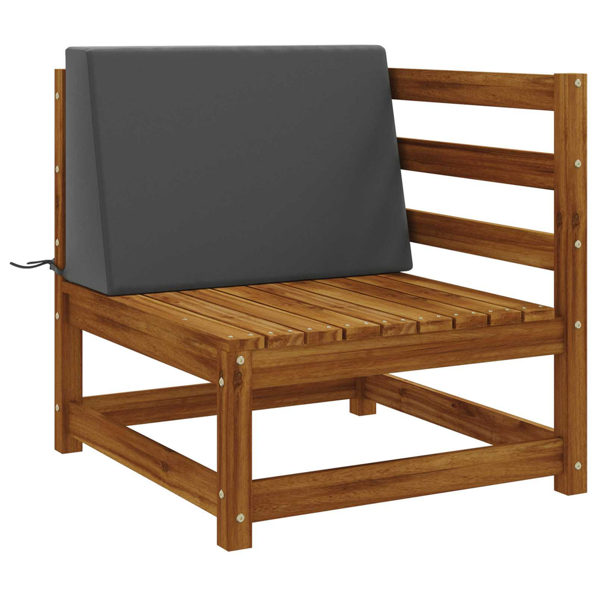 Rugkussen SOEST 100% Polyester Antraciet 60 x 20 x 40 cm