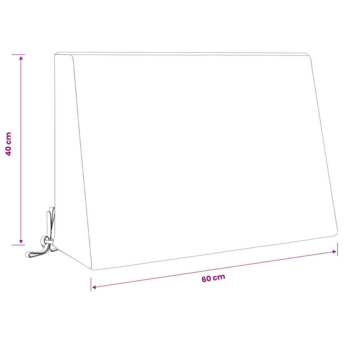 Rugkussen SOEST 100% Polyester Groen 60 x 20 x 40 cm