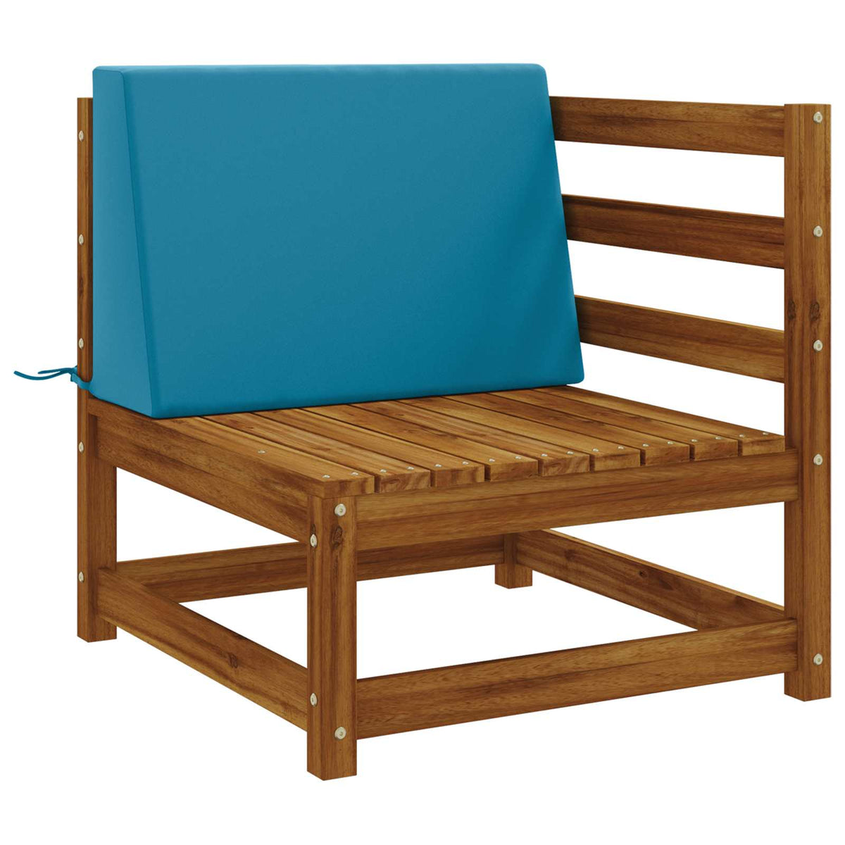 Rugkussen SOEST 100% Polyester lichtblauw 60 x 20 x 40 cm