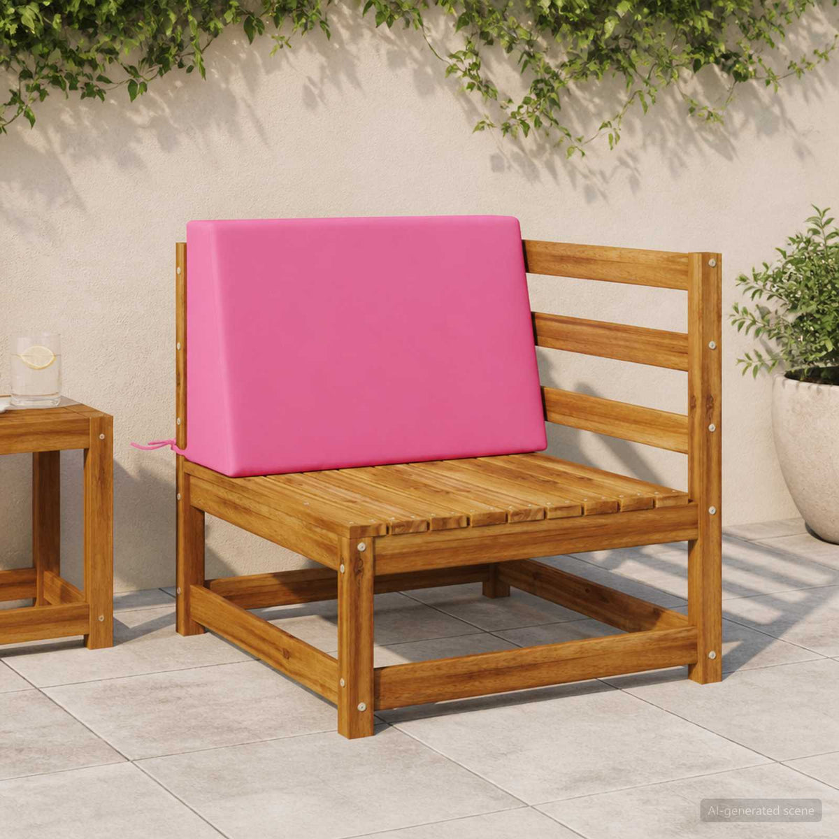 Rugkussen SOEST 100% Polyester Roze 60 x 20 x 40 cm