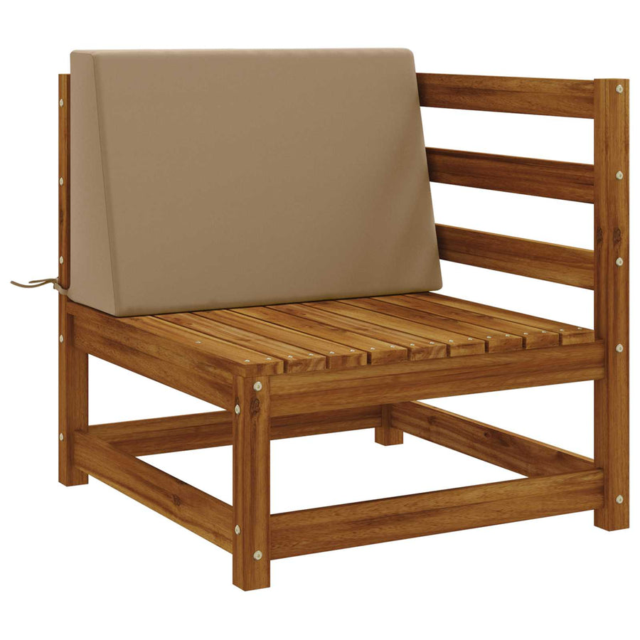 Rugkussen SOEST 100% Polyester Taupe 60 x 20 x 40 cm