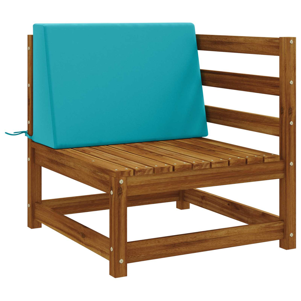 Rugkussen SOEST 100% Polyester Turquoise 60 x 20 x 40 cm
