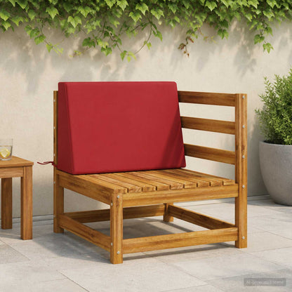Rugkussen SOEST 100% Polyester Wijnrood 60 x 20 x 40 cm