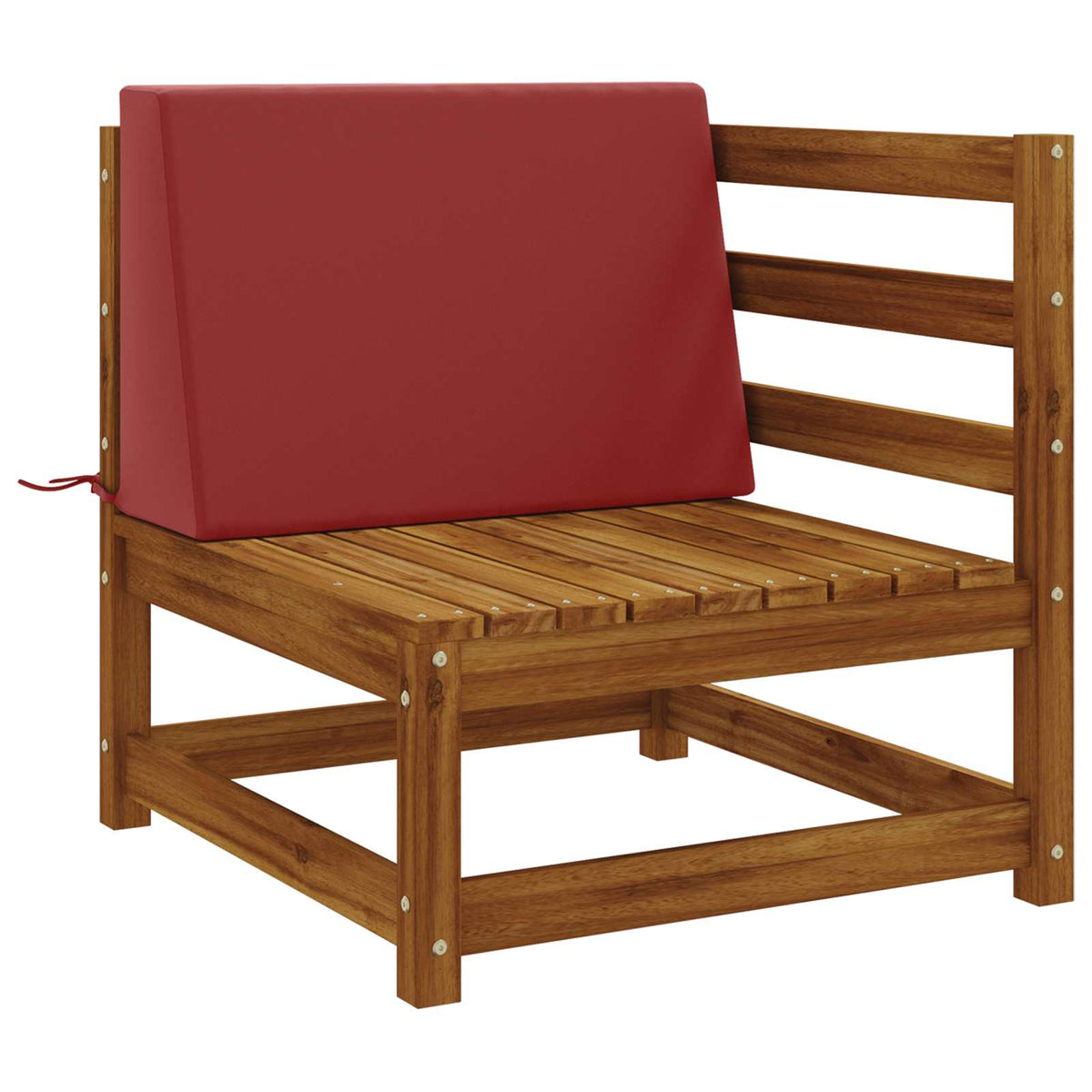 Rugkussen SOEST 100% Polyester Wijnrood 60 x 20 x 40 cm