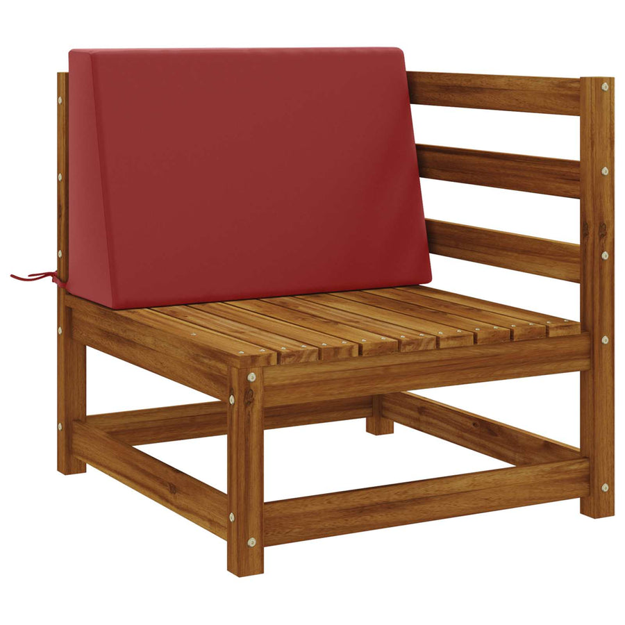 Rugkussen SOEST 100% Polyester Wijnrood 60 x 20 x 40 cm