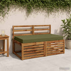 Zitkussen olijfgroen 120x80x10 cm polyester