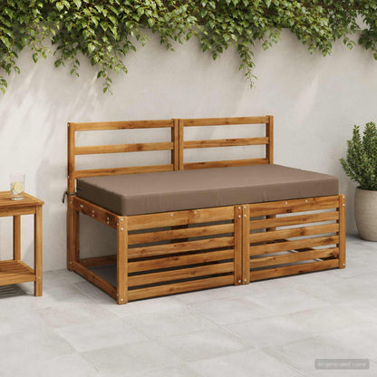 Zitkussen SOEST 100% Polyester Taupe 120 x 60 x 10 cm