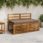 Zitkussen 120x80x10 cm polyester taupe