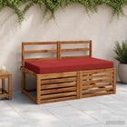 Zitkussen 120x60x10 cm rood polyester