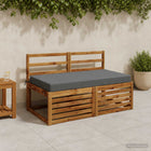 Zitkussen 120x80x10 cm grijs polyester