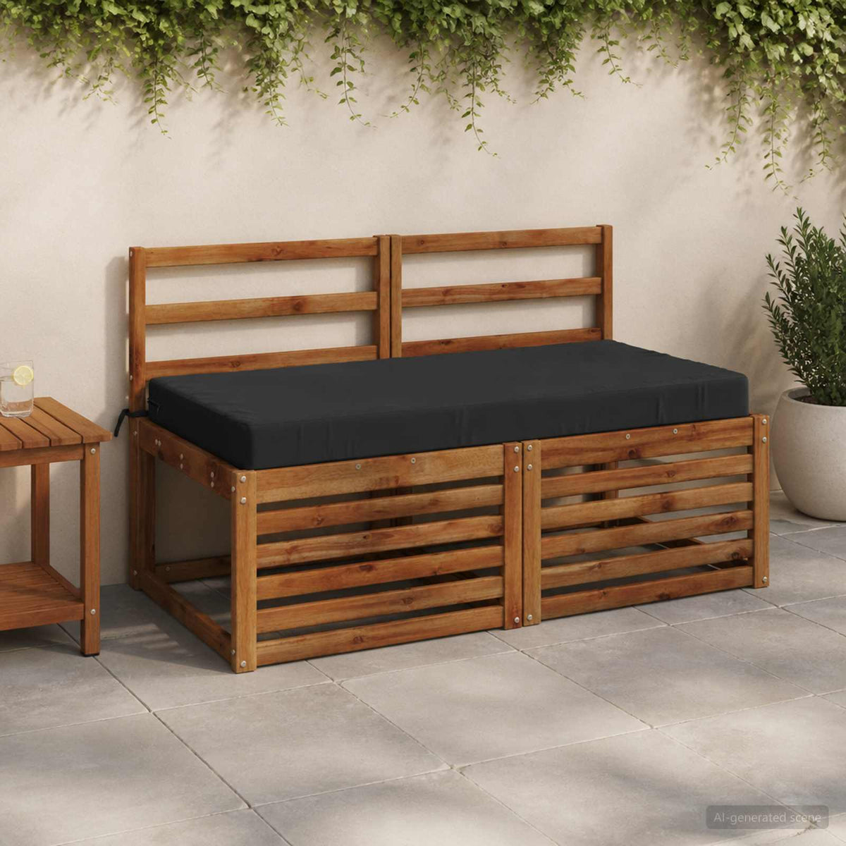 Zitkussen SOEST 100% Polyester Antraciet 120 x 80 x 10 cm