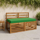 Zitkussen groen 120x80x10 cm polyester