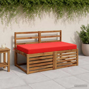 Zitkussen 120x80x10 cm rood polyester