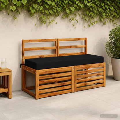 Zitkussen SOEST 100% Polyester Zwart 120 x 40 x 10 cm