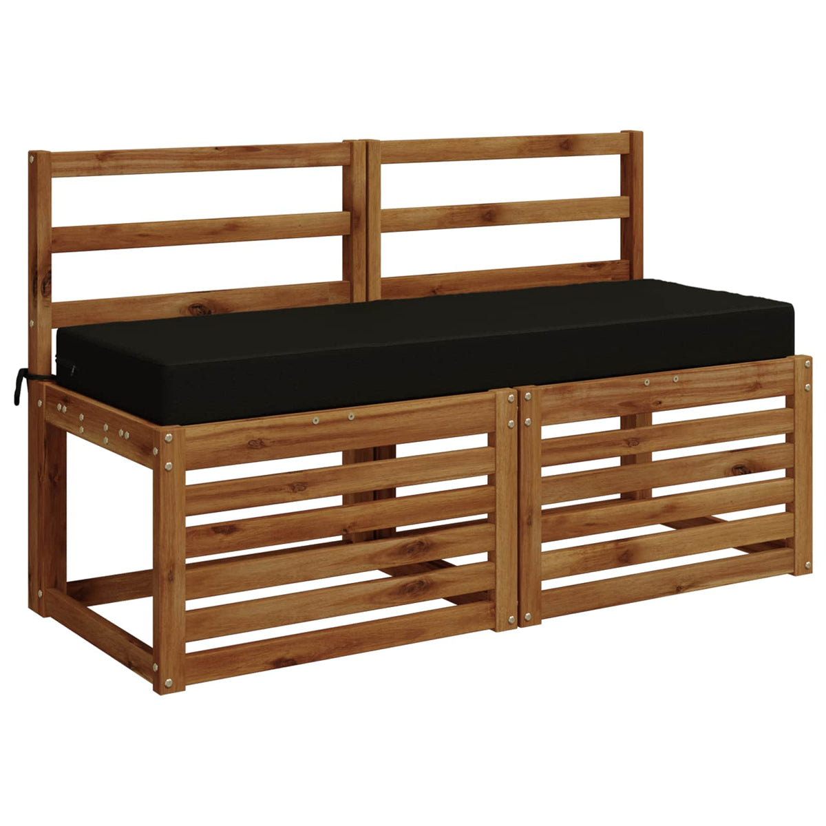 Zitkussen SOEST 100% Polyester Zwart 120 x 40 x 10 cm