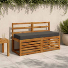 Zitkussen 120x40x10 cm polyester antraciet