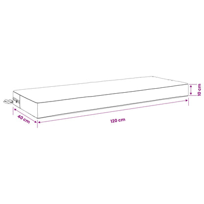 Zitkussen SOEST 100% Polyester Antraciet 120 x 40 x 10 cm