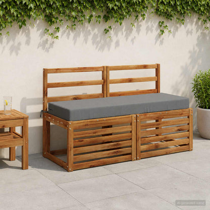 Zitkussen SOEST 100% Polyester Grijs 120 x 40 x 10 cm