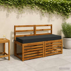 Zitkussen 120x40x10 cm antraciet polyester