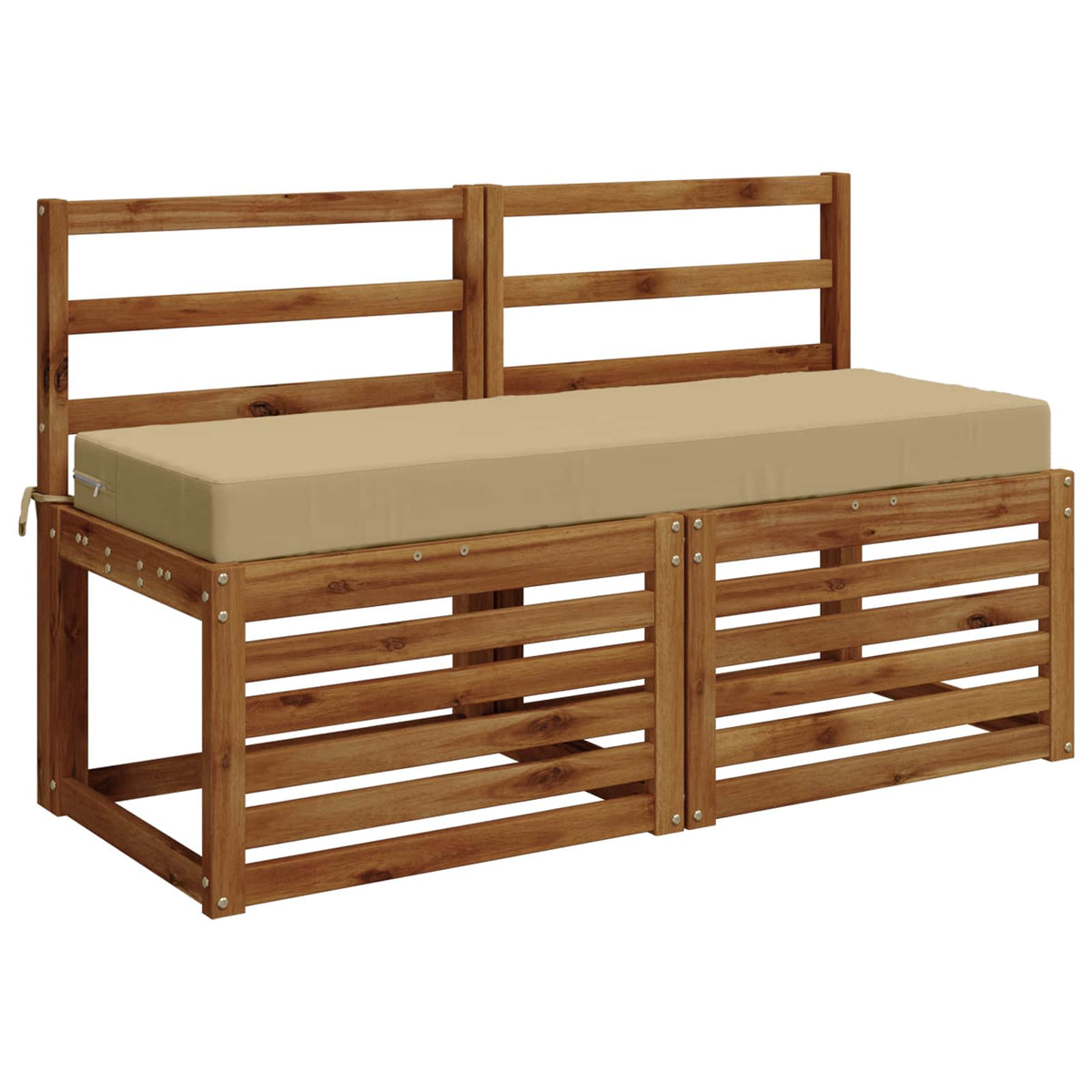 Zitkussen SOEST 100% Polyester Beige 120 x 40 x 10 cm