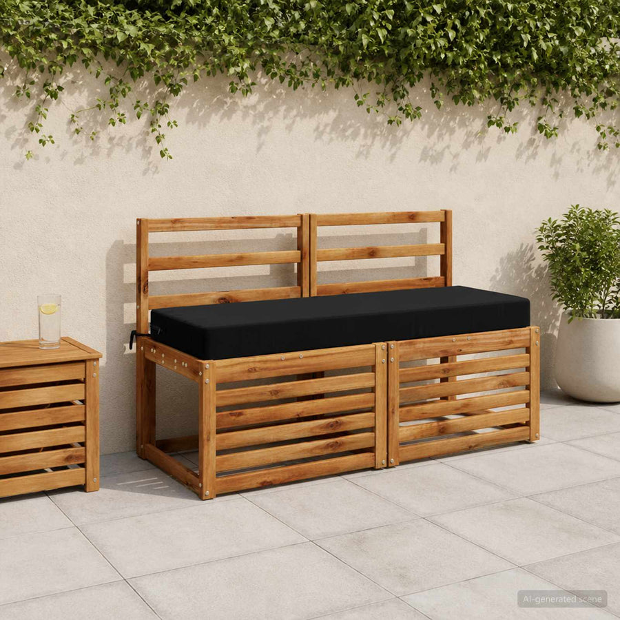 Zitkussen SOEST 100% Polyester Zwart 120 x 40 x 10 cm