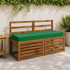 Zitkussen groen 120 x 40 x 10 cm polyester