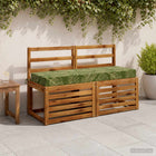 Zitkussen 120x40x10 cm bladontwerp polyester