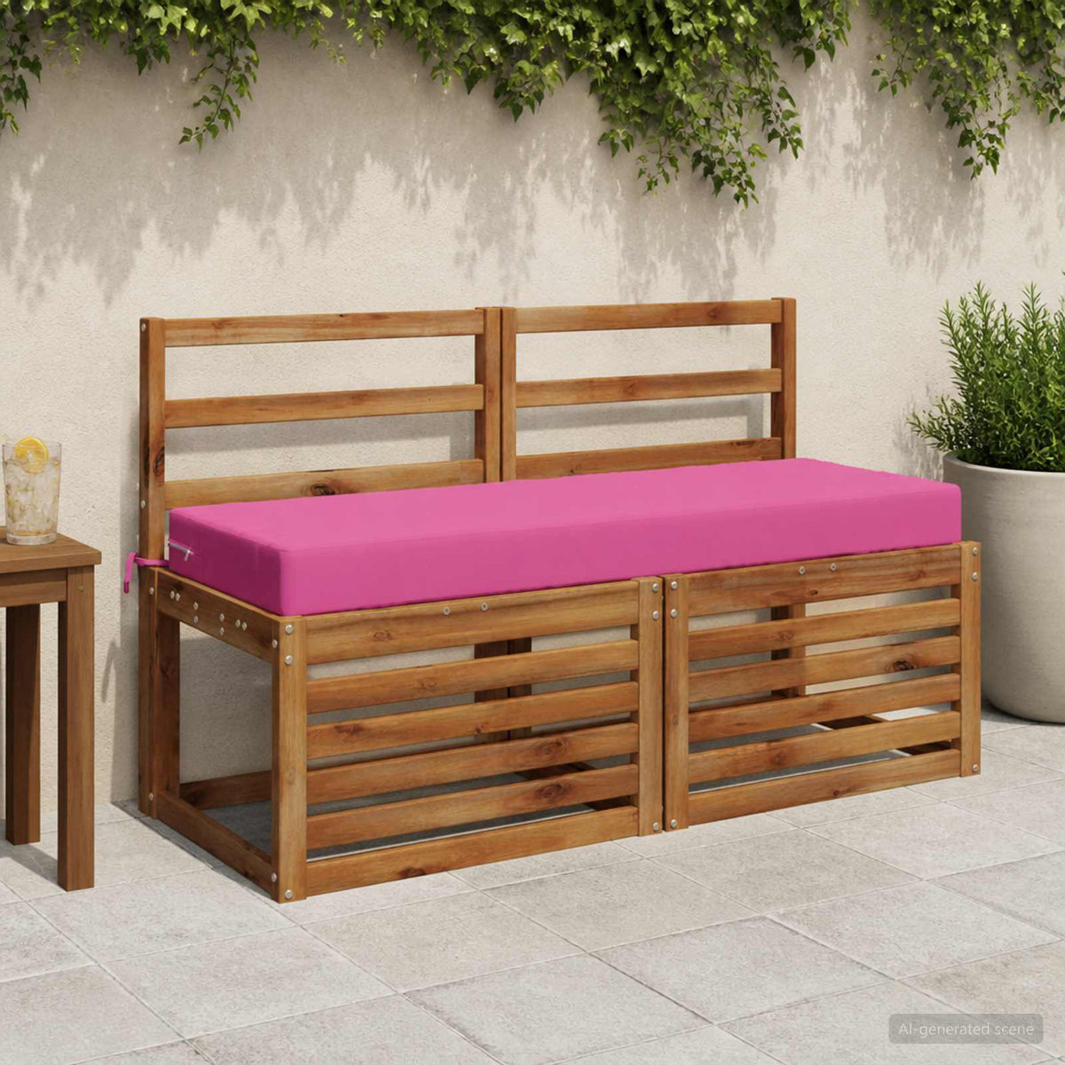 Zitkussen SOEST 100% Polyester Roze 120 x 40 x 10 cm