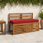 Zitkussen SOEST 120x40x10 cm wijnrood polyester