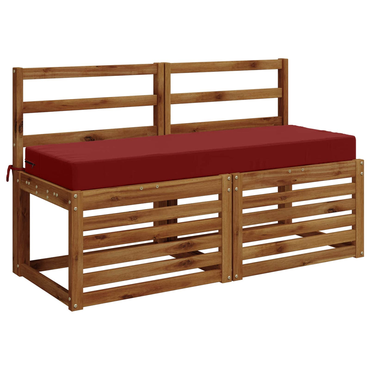 Zitkussen SOEST 100% Polyester Wijnrood 120 x 40 x 10 cm