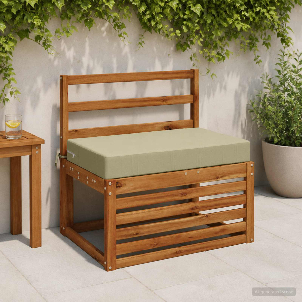 Zitkussen SOEST 100% Polyester Lichtgroen 70 x 40 x 10 cm
