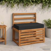 Zitkussen 70x40x10 cm donkerblauw polyester