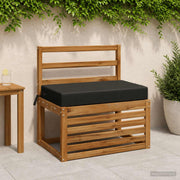 Zitkussen 70x40x10 cm zwart polyester