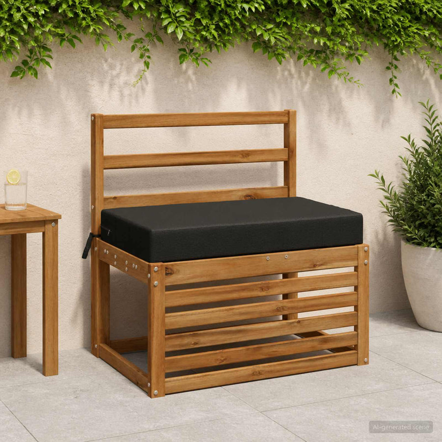 Zitkussen SOEST 100% Polyester Zwart 70 x 40 x 10 cm