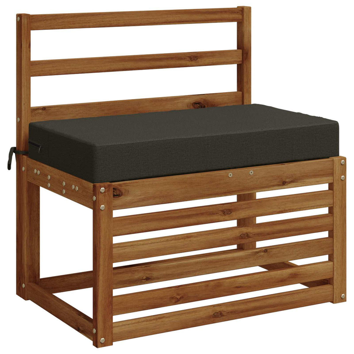 Zitkussen SOEST 100% Polyester Antraciet 70 x 40 x 10 cm