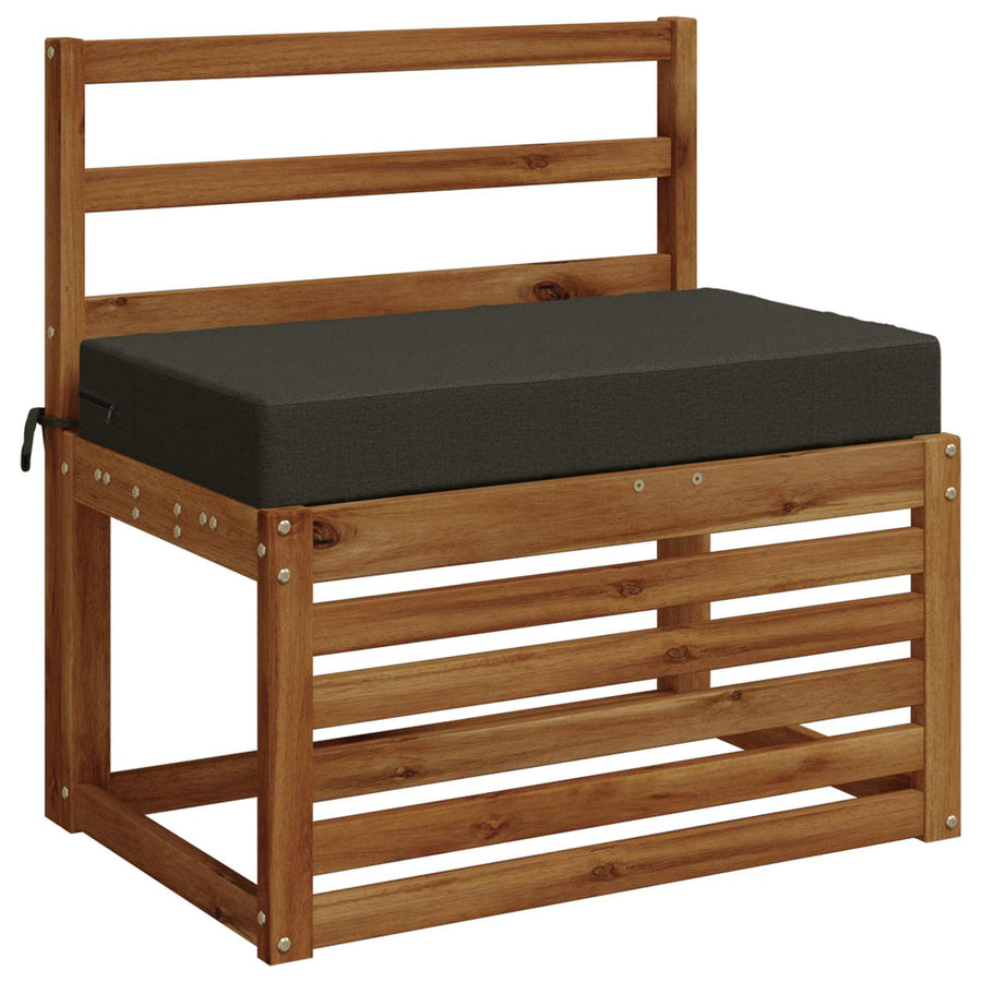Zitkussen SOEST 100% Polyester Antraciet 70 x 40 x 10 cm