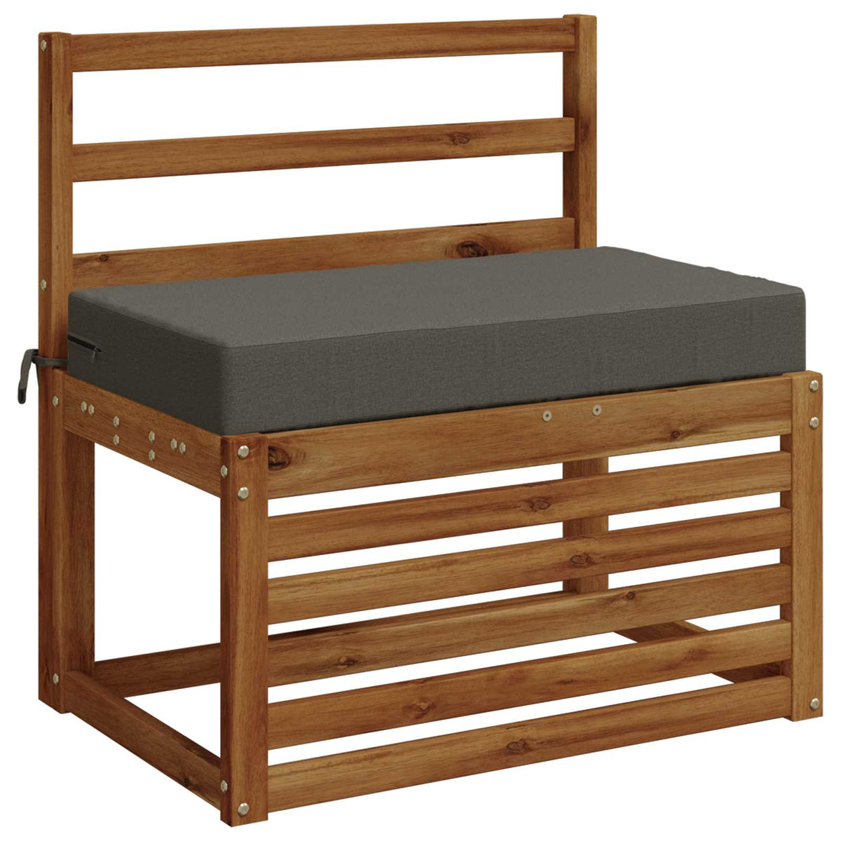 Zitkussen SOEST 100% Polyester Grijs 70 x 40 x 10 cm