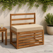 Zitkussen beige 70x40x10 cm polyester