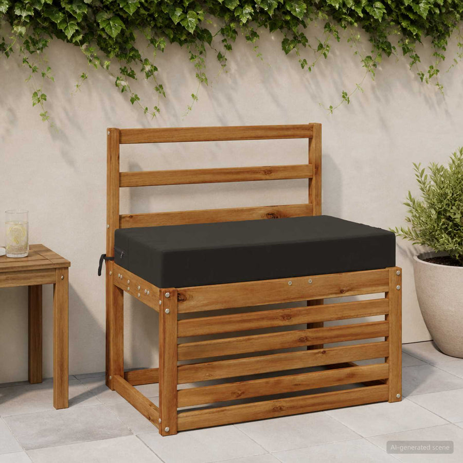 Zitkussen SOEST 100% Polyester Zwart 70 x 40 x 10 cm